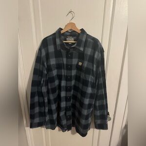 Blue Plaid Carhartt Flannel, 2XL